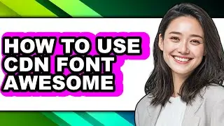 How to Use Cdn Font Awesome (only Way)
