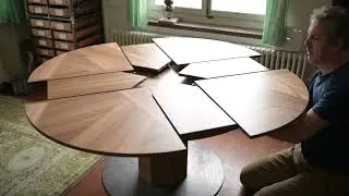 Expandable Round Dining Table