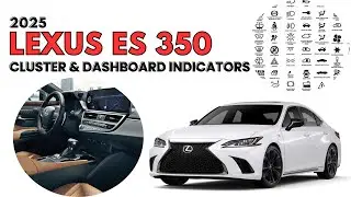 2025 Lexus ES 350 Cluster Display & Dashboard Warning Indicators guide