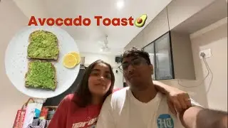 Avocado Toast 🥑 | Couple Vlog | Ghar ka Khana | Easy Recipe | Urvashi and Hardik #avocadotoast 