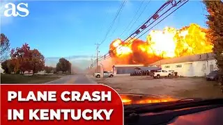 Wild dashcam footage captures UPS cargo PLANE CRASH in&nbsp;KENTUCKY