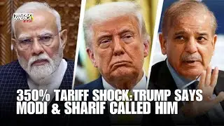 Trump repeats India-Pak peace claim; says threatened with 350% tariffs, Modi, Sharif called me