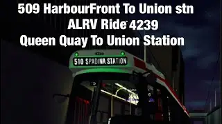 Roblox TTC ALRV 4239 Light Rail Ride from Spadina and Queen Quay To Union Station