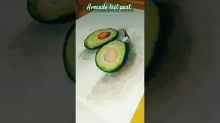 Avocado part-2 #drawing #tricks #art #spotlight #watercolor #avocado #shorts