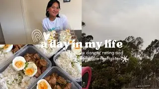 Life in Australia | a scary catastrophic fire danger rating + giving back to the firies | ennvlogs