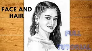 Hair And Face Drawing Tutorial . (part 2)