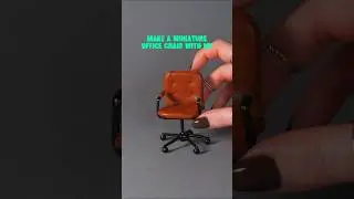 how to make a hyperrealistic miniature office chair🪑