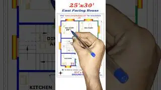 25x30 Detail Floor Plan with proper Measurements #home #shorts #house #shortvideo #building