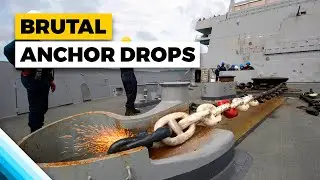 BRUTAL Anchor Drops of the US Navy&rsquo;s BIGGEST Warships!
