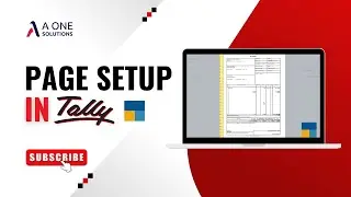 How to Setup Page for A4 in Tally Prime | A One Solutions | Tally Prime Tutorials