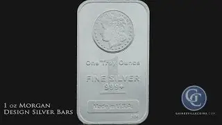 1 oz Morgan Design Silver Bars