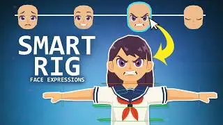 Smart Anime Face Rig Setup in Blender (Fast Method)