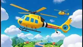 Little Helicopter&rsquo;s Bouncy Cloud Day 🚁☁️ | 3D Animated Nursery Rhyme for Kids