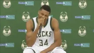 Giannis Antetokounmpo's Media Day Joke