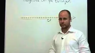 Negativa tal p&aring; tallinjen