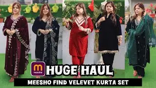 Meesho Velvet Kurta Set Huge Haul 2026 🔥 | Winter Party Wear | Best Budget Finds #meesho #minivlog 
