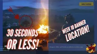 Fortnite Season 7 -Week 10 Secret Banner Location  in 30 seconds or less!