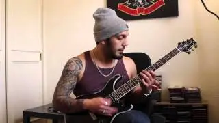 How to play &lsquo;Psychosocial&rsquo; by Slipknot Guitar Solo Lesson w/tabs