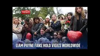 (Reupload) Liam Payne death: Hundreds of One Direction fans gather at vigils across the world
