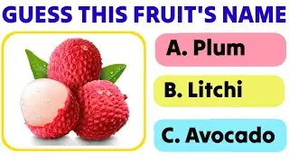 Fruits Name quiz | FRUIT QUIZ | Picture quiz | Quiz time| Guess the fruits name| #fruits #fruitsname