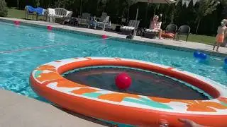 FBSPORT Inflatable Water Hammock Round Floating Ring - 8FT / 10FT