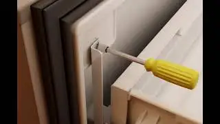 Removing the Doors on a French Door Refrigerator with Exterior Dispenser Ice Bin on Door