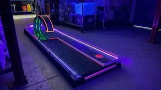 Saskatoon Glow Mini Golf Rental | &ldquo;Neon Velocity Loop&rdquo; Hole