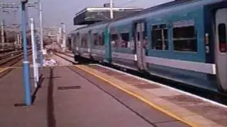 Class 317s at Broxbourne, Stansted Express and Local