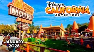 Disneyland California Adventure Day | Walkthrough, Pixar Pier, Cars Land & Jumpin Jellyfish [4K POV]