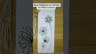Organic/floral tangles! Follow for Zentangle tutorials! #art #zentagle #flowers