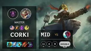 Corki Mid vs Yone - NA Master Patch 11.3