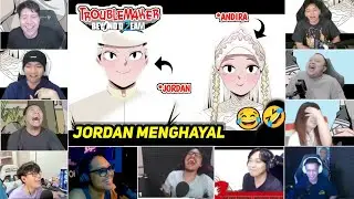 [ REAKSI YOUTUBER GAMERS ] JORDAN MENGHAYAL NIKAH SAMA ANDIRA | TROUBLEMAKER 2 : BEYOND DREAM |