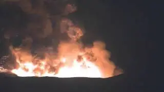 Volcano explosion at Halemaumau on Jan. 8