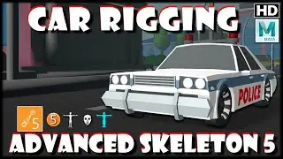 Оснастка автомобиля в Advanced Skeleton 5 Rig Tool в Autodesk Maya 2017