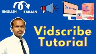 Vidscribe Tutorial| How To Create Italian Voice Over In 5 Minutes| review er