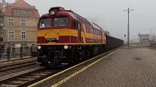 M62M-011 Rail Polska z Węglarkami. Przejazd przez Stację Świdnica Miasto | Pociągi Świdnica #105