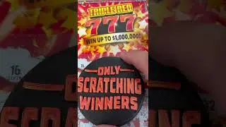 Awesome win ‼️ Triple Red 777 #shorts #california #lottery #scratchers #boom #win
