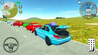 C63 AMG Mercedes Simulator - Driving In City As A Taxi Car - Android Gameplay