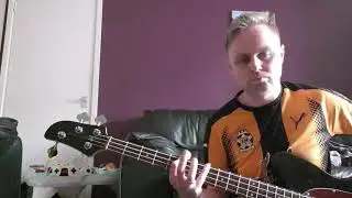 Ibanez TMB 100 Bass on black. Great bass.
