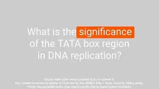DNA Replication: A USMLE Step 1 Review in Question and Answer Format