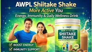 AWPL Shiitake Shake | More Active You | Energy, Immunity & Daily Wellness Drink