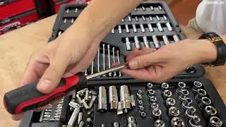 Bộ khẩu sửa chữa đa năng 216 món 1/4 - 3/8 - 1/2 inch KS Tools model 918.0216