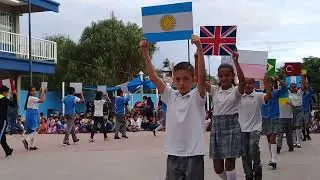 Desfile de banderas de la ONU. 2019