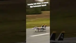 Freewing Twin 64mm F-14 High Performance Takeoff! #new #aviation #rc
