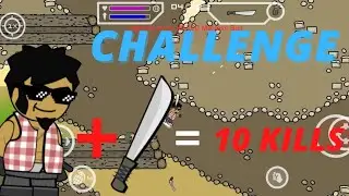 Machete Only Challenge In Underground In Mini Militia 😮