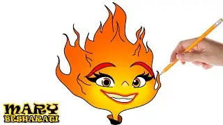 How To Draw Ember from Elemental