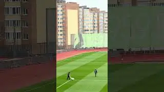 Прем'єр-ліга України. Підготовка футбольного поля до матчу від ProGreen 🏟✅ #футбольнеполе