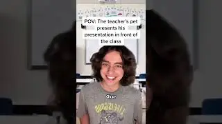 POV: Любимчик учителя представляет свою презентацию классу #pov #комедия #школа #сатира