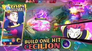 BUILD CECILION ONE HIT💯 META MID LANE TERBARU | GAMEPLAY CECILION | HISOKA🔥