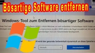 b&ouml;sartige Windows Software entfernen - MRT-MSRT Tutorial